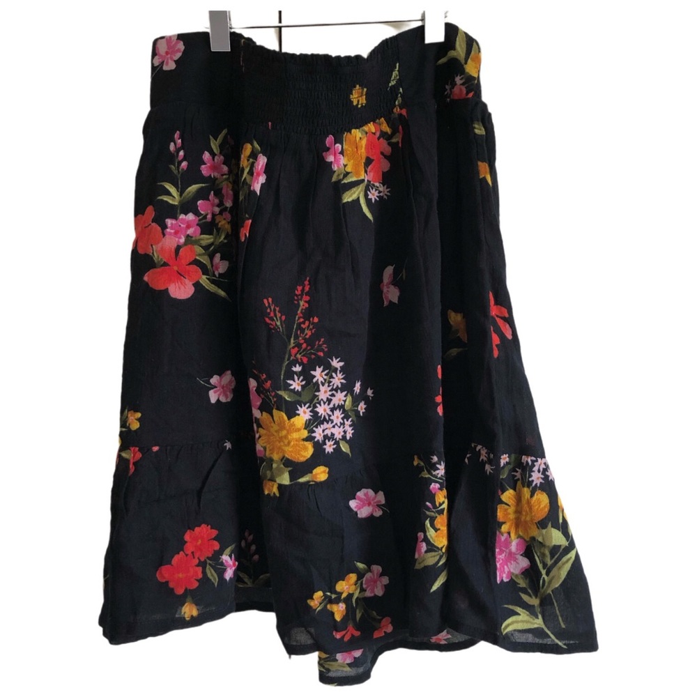 Old Navy Floral Print Smocked Waist Tiered Mini